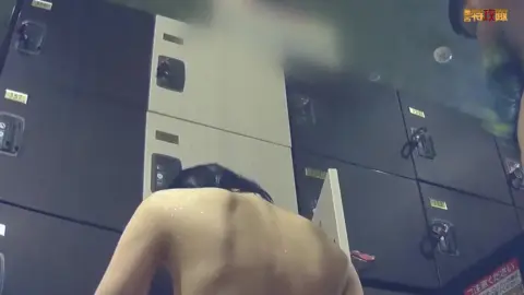 Asian Girls Changing in Locker Room
