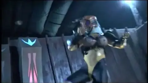 Asian Women in Futuristic Costumes Engage in Fights