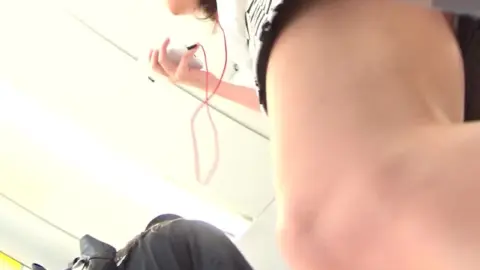 Asian Teen on Public Transportation