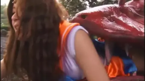 Asian Women in Costumes Engaged in Intimate Scenes Outdoors