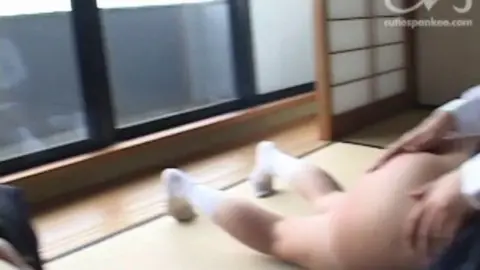 Asian Teens in Traditional Japanese Room