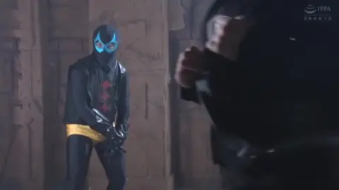 Asian Brunette in Costume and Erotic Bathroom Scene