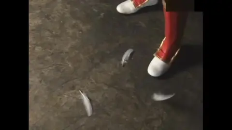 Feathered Costume Fantasy Scene