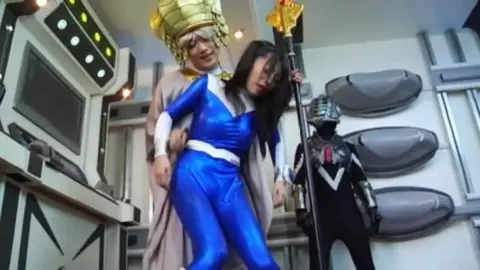 Asian Cosplay Bondage Scene