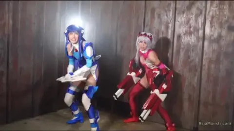 Asian Cosplay Bondage Scene