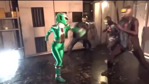 Asian Stunt Performers in Costume