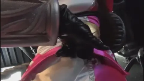 Asian Couple Intimate Moments in Vehicle