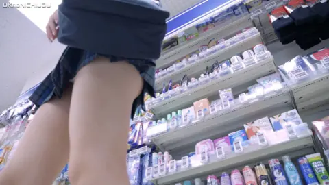 Asian Girls Teasing in Store