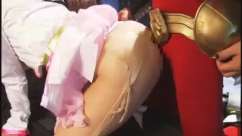 Asian Lesbian Duo in Armor Costume