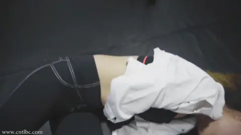 Asian Lesbians Wrestling in Ring