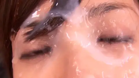 Asian teen creampie facial