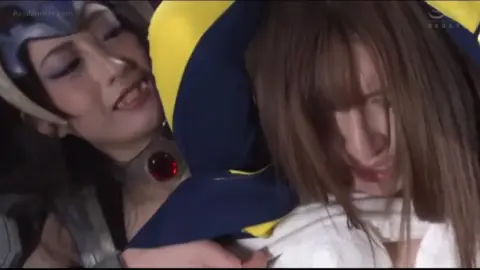 Asian Lesbians in Fantasy Outfits Intimate Embrace