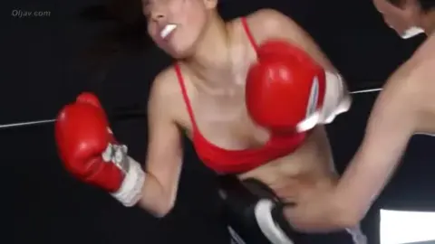 Boxing Match with Dark Haired Woman