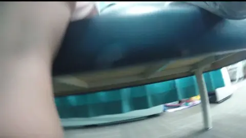 Slim Caucasian Babe in Pink Underwear