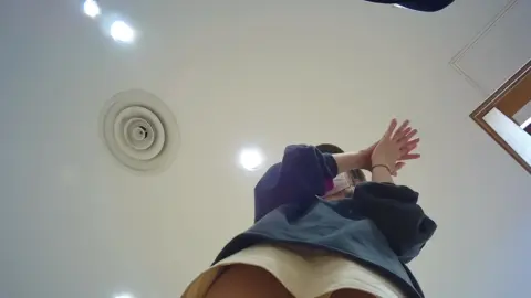 Asian Girl Getting Ready in Dressing Room