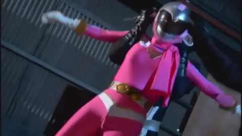 Asian Superheroine in Pink Costume