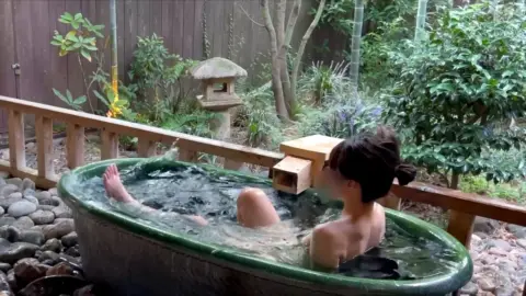 Asian Girls Bathroom and Dining Fun