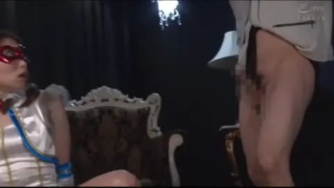 Asian Couple Intimate Moments in Dimly Lit Living Room