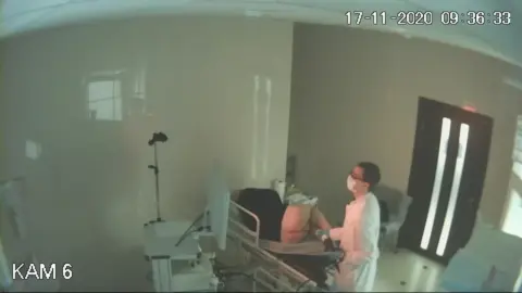 Caucasian Men in Medical Examination Room