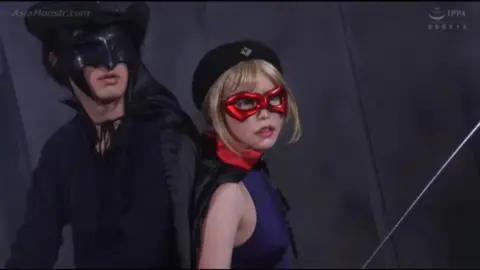 Asian Couples in Erotic Encounters with Masks and Costumes