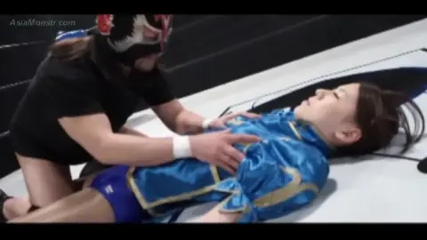 Asian Lesbians Wrestling and Sex in Ring