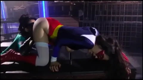 Asian Lesbians in Colorful Costumes Perform Intimate Triad