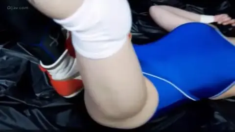 Asian Teen Sex on Black Plastic Sheet