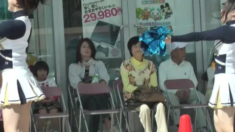 Asian Cheerleaders Outdoor Encounter