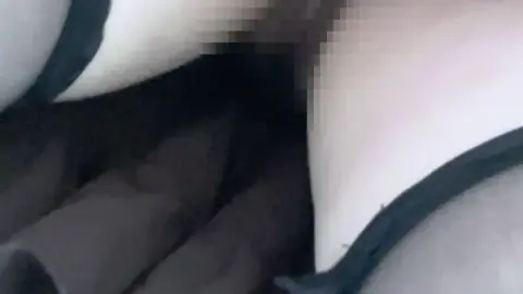 Asian Teen in Black Underwear