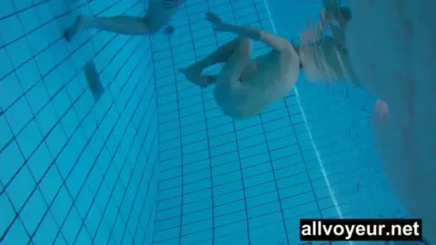 Underwater Voyeur in Sauna Pool 2 – Lesbian Pool Play
