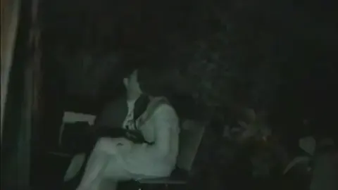 Outdoor Sex in Garden at Night