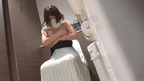 Asian Girl Solo in Medical Room and Bathroom