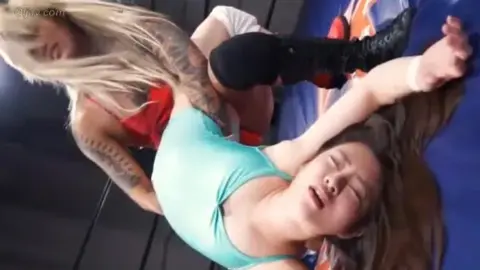 Lesbian Wrestling Match with Tattoos