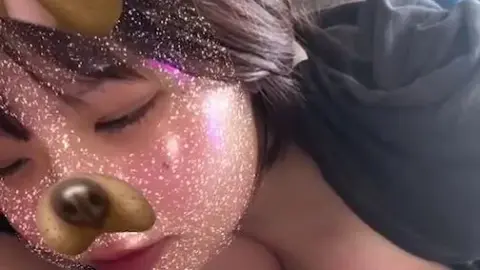 Asian Brunette in Bedroom Solo