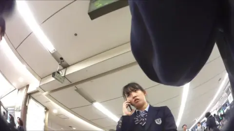 Asian Schoolgirls in Store Encounter