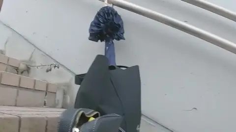 Asian Girl Urinating in Public Restroom