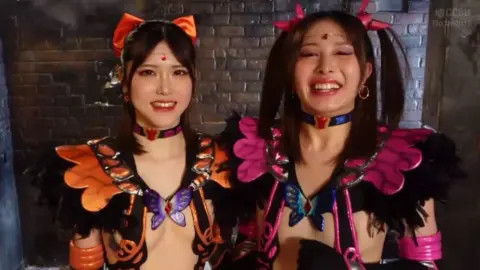 Asian Girls in Costumes and Lingerie
