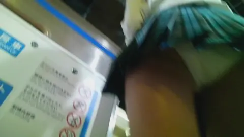 Schoolgirls Intimate Moments on Public Transport