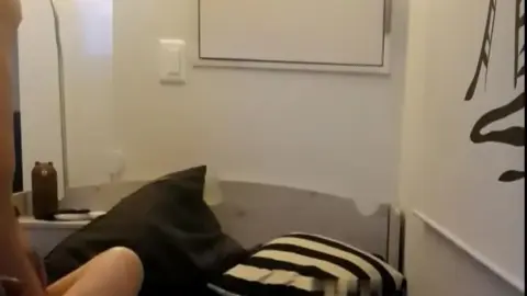 Asian Couple Intimate Moments in Bedroom