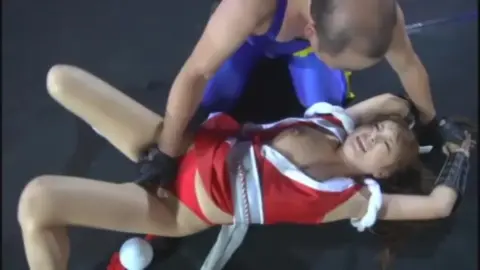 Asian Couple in Wrestling Costume