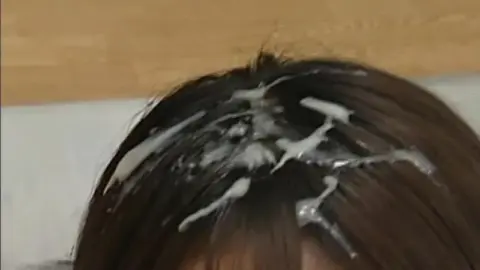 Asian girl oral sex and creampie close-up