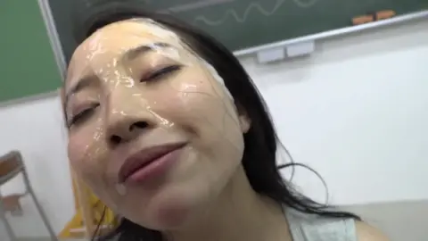 Asian Teen Creampie in Classroom