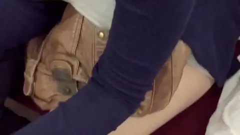 Blonde Asian babe with large breasts in intimate scenes