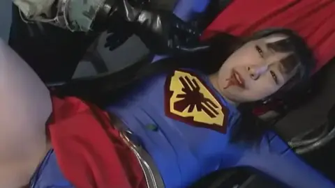 Asian Couple in Superhero Costumes Intimate Moments