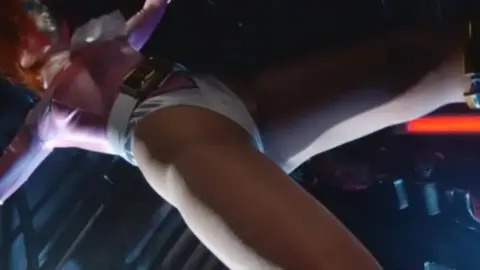 Asian Redhead Performs on Stage