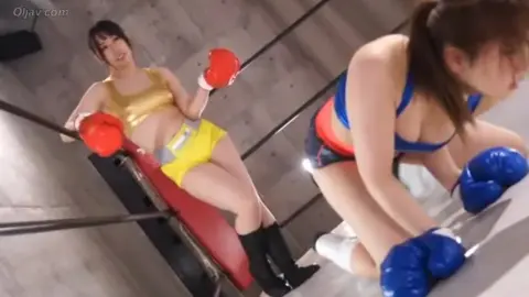 Asian Women Boxing in Gym