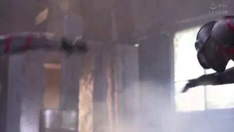 Asian Girl with Males in Costume