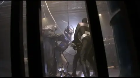 Group Sex Scene with Restraint