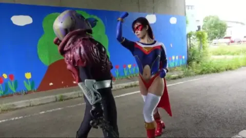 Asian Superhero Couple Intimate Encounter