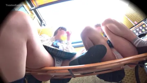 Schoolgirls Fucking on Train